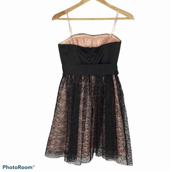 Max & Cleo Rebecca Strapless Lace and Satin Dress - Picture 2 of 11